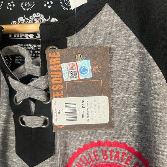 New three squares Jacksonville State Gamecocks lace up top size small - Picture 4 of 5